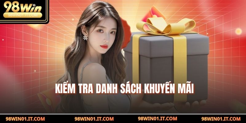 Kiểm tra danh sách khuyến mãi